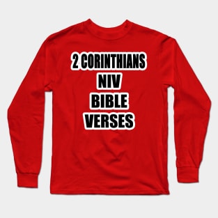 1 Corinthians KJV Bible Verses Long Sleeve T-Shirt